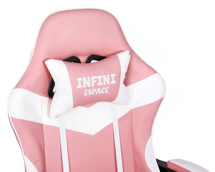 Fotel Gamingowy z podnóżkiem INFINI ESPACE Pink