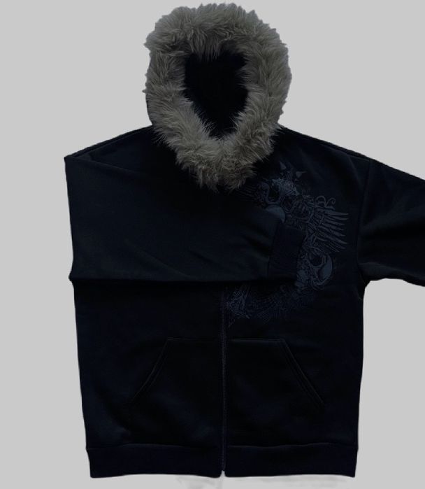 fur zip-hoodie кофта з хутром