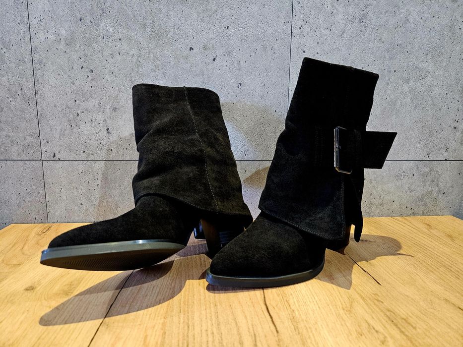 Botki damskie czarne.