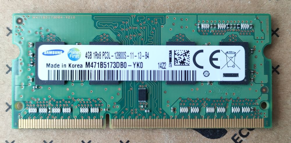Pamięć DDR3 Samsung 4GB 1Rx8 PC3L-12800S