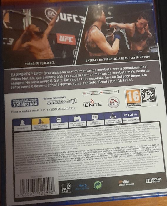 Jogo PS4 UFC3 (usado)