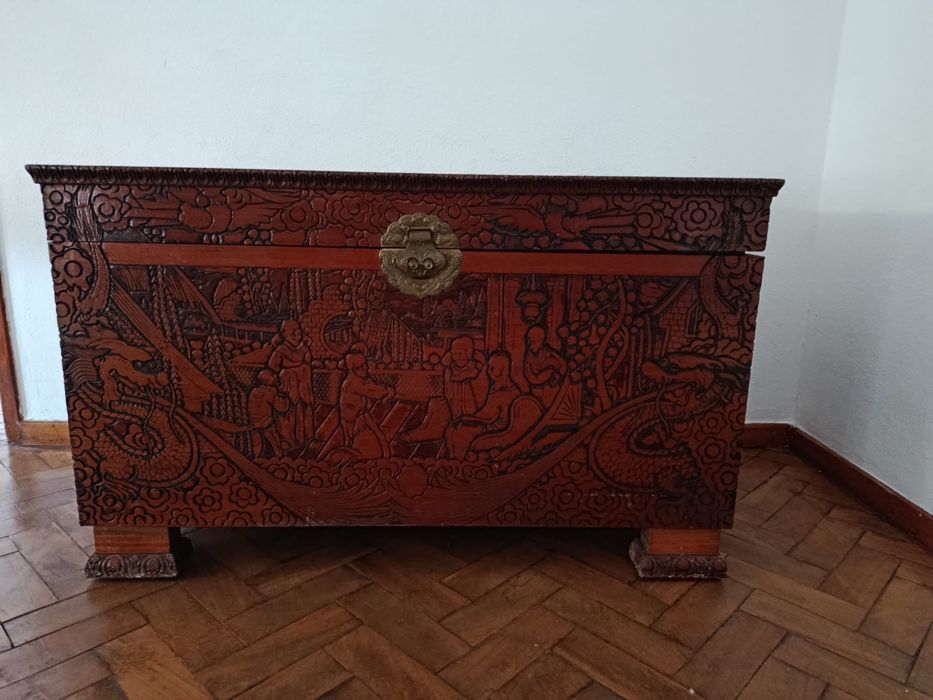 Arca em madeira rustica