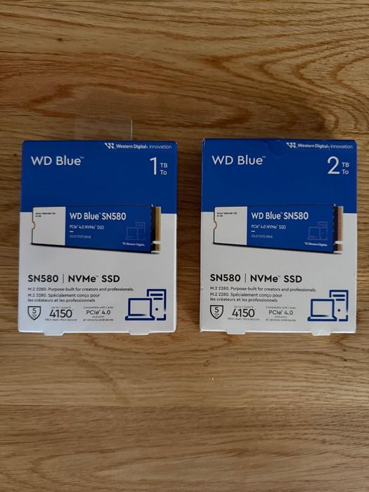 Dysk twardy WD Blue SN 580 1 TB lub 2 TB