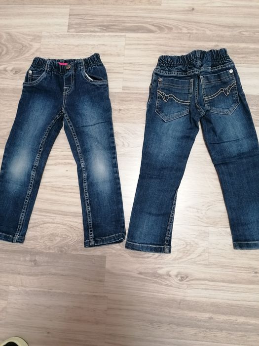 Spodnie jeansy rozmiar 104 bliźniaczki