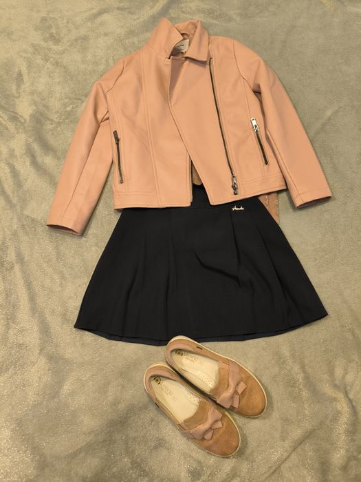 Komplet dla dziewczynki 134 na wiosnę, na święta