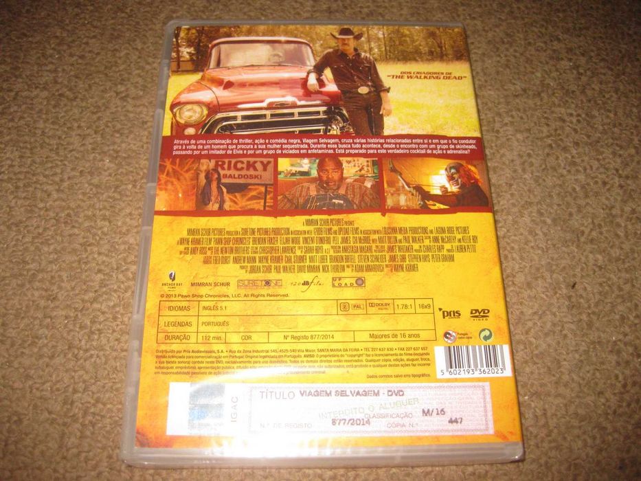 DVD "Viagem Selvagem" com Paul Walker/Selado!