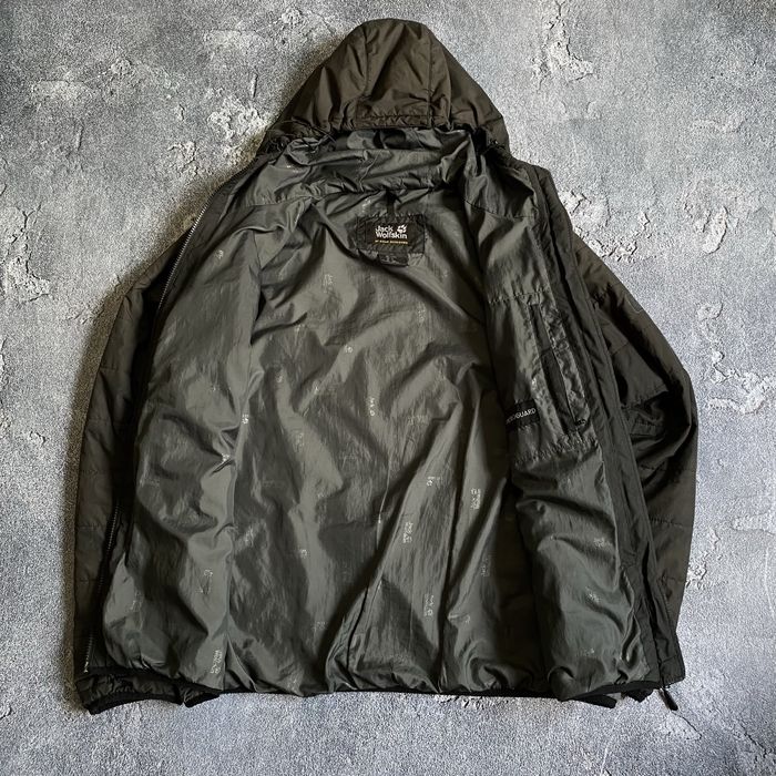 Куртка jack wolfskin чоловіча у чорному та сірому кольорах, джек пухан