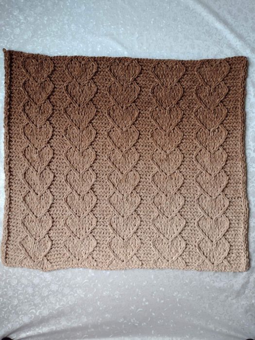 Kocyk dziecięcy handmade brązowy ombre