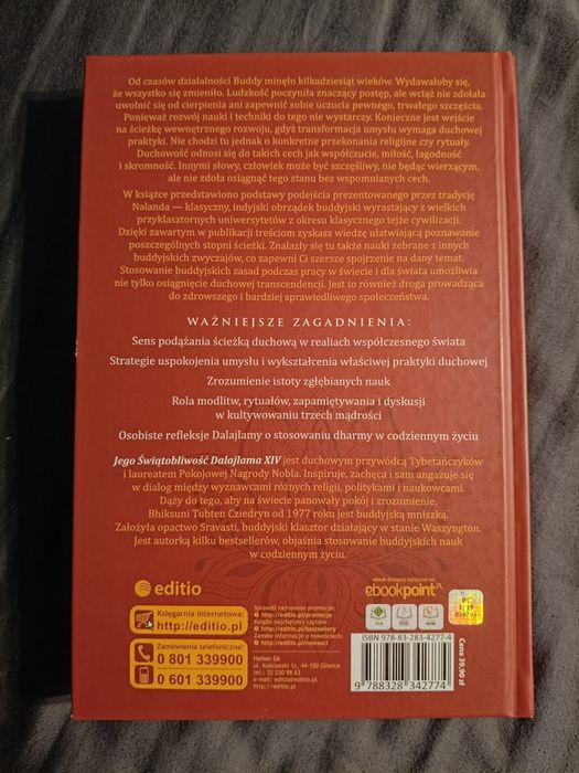 Podążaj ścieżką Buddy Dalaj Lama NOWA