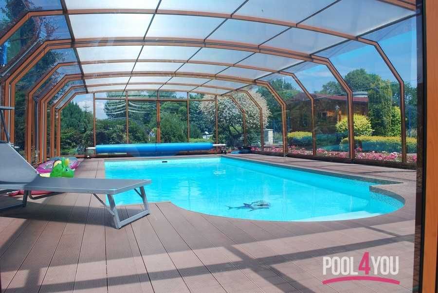 Basen ogrodowy poliestrowy z laminatu 9,3x3,25x1,55 pakiet START