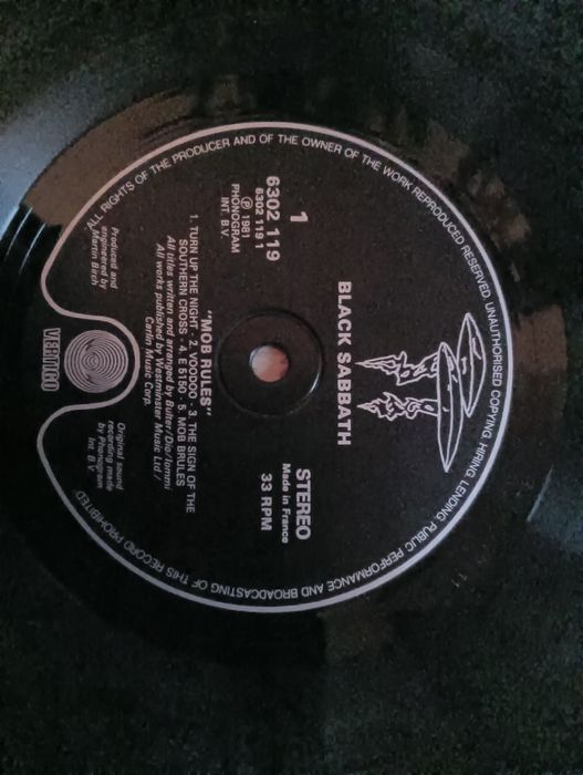 Płyta winylowa x2 Black Sabbath Heaven & Hell 1st UK LP Mob Rules Dio