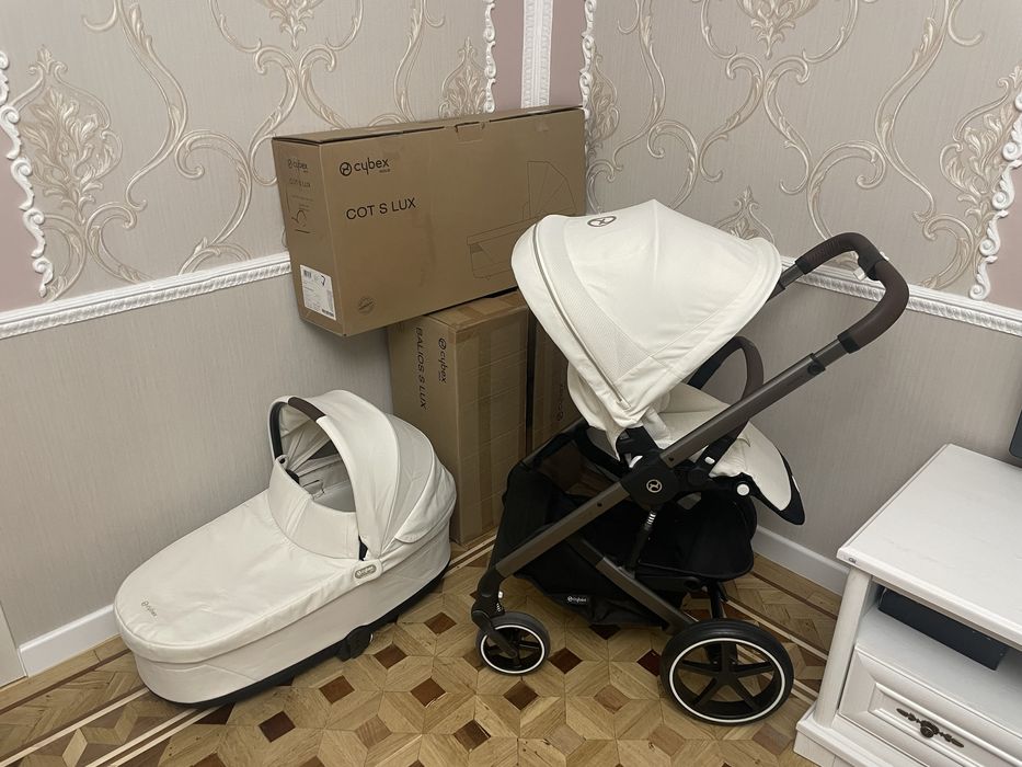 Коляска 2 в 1 Cybex Balios S Lux Seashell Beige