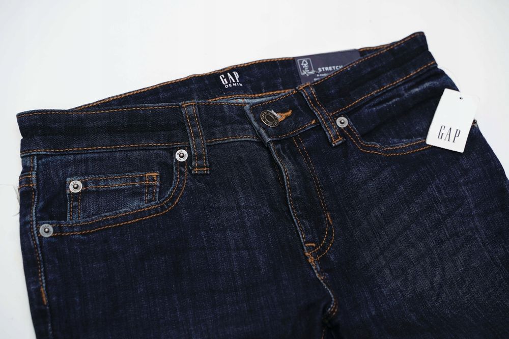 GAP | FOREVER LEGGING | Piękne Niebieskie Jeansy Damskie Skinny r.24R