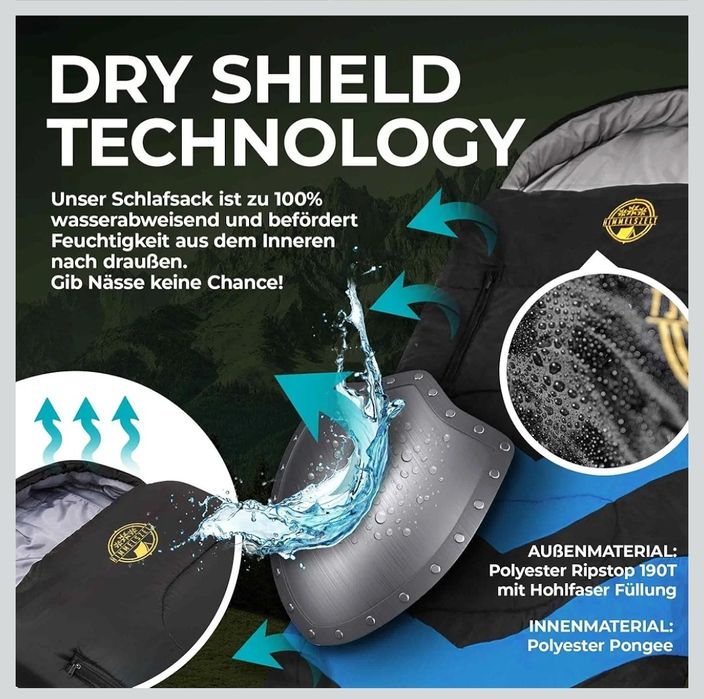 HIMMELSZELT Śpiwór zimowy na 4 sezony