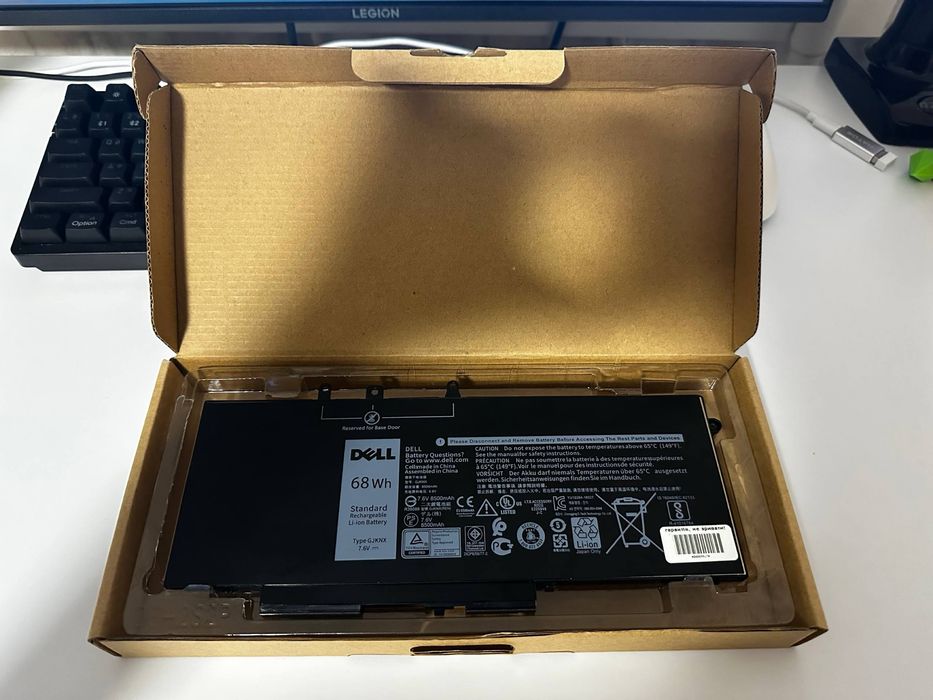 Новая оригинальная батарея Dell Latitude 14. 5480, E5480, 5490, E5490, 5491, E5491.