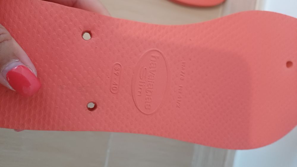 Solas havaianas slim (novas) -39/40