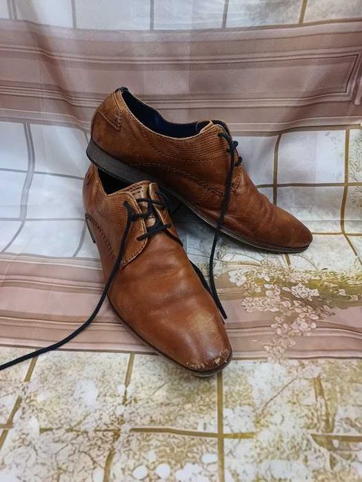 Półbuty męskie Bugatti skóra naturalna, r. 46