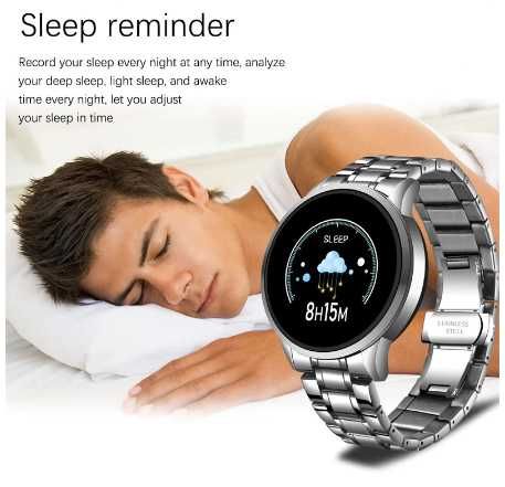 Smartwatch Lige . Metal . Cor Cinza e Preto . 2021
