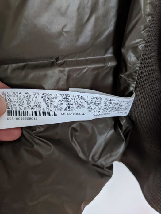 Casaco Penas Ultra leve Zara XS