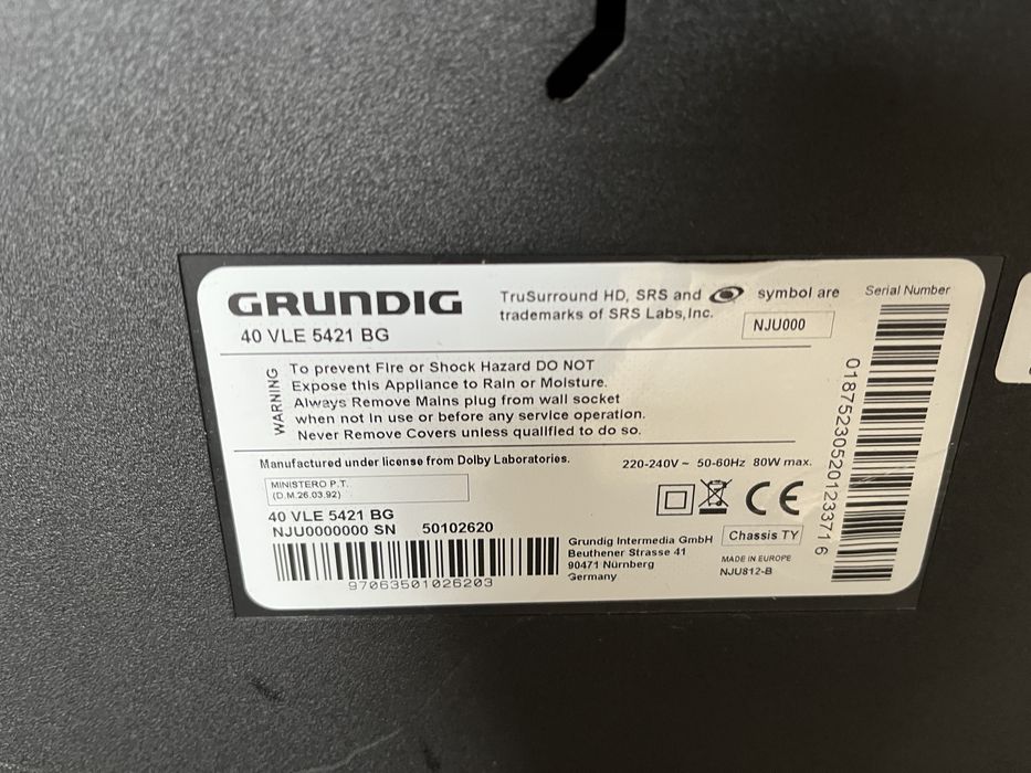 Телевізор Grundig. TW46 40 дюймів.