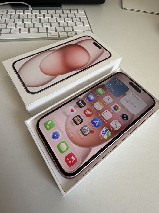 Bateria 100% iPhone 15 128gb Pink Idealny