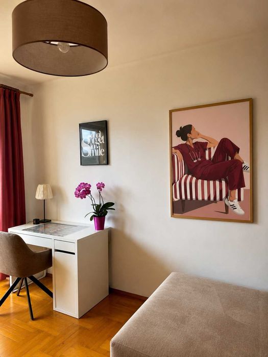 PREMIUM pokój nr 4 z balkonem | przy ŚUM | pełne wyposażenie | 7 min pieszo ŚUM