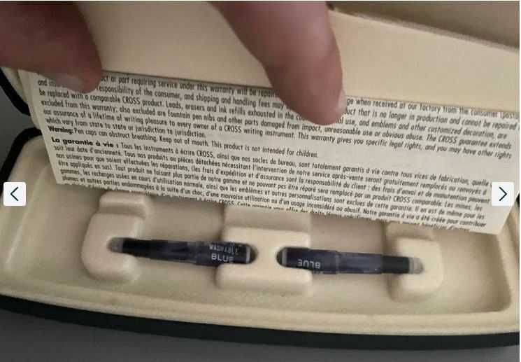 Caneta de tinta permanente Cross