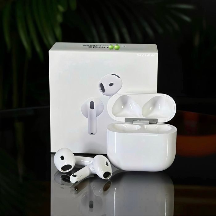 AirPods 4  (2026 gen) • ANC (з шумодавом) • Гарантія • (iOS 18+26+) • Прозорість • Анімація Бездротові навушники Apple