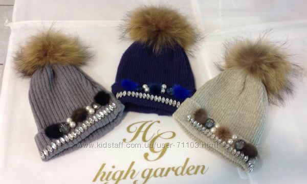 Шапка High Garden Италия.Babylon Mondana, Blanca,шерсть Barbara Alvisi