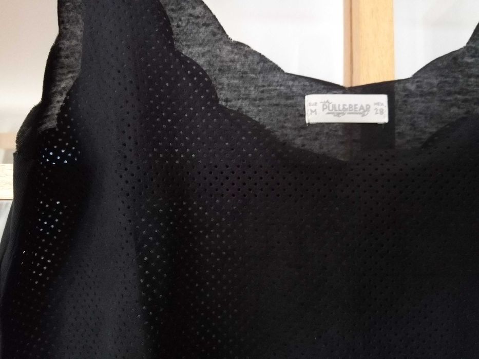 top de alças perfurado da Pull&Bear - Novo