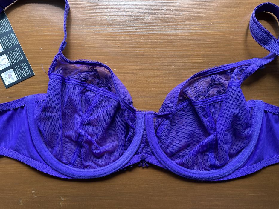 Empriente Apolline Amethyst Luksusowy francuski stanik koronka 32D 70D