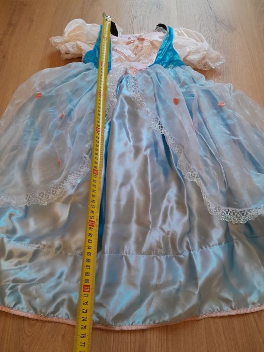 Kopciuszek strój kostium przebranie dwustronny 116 cm