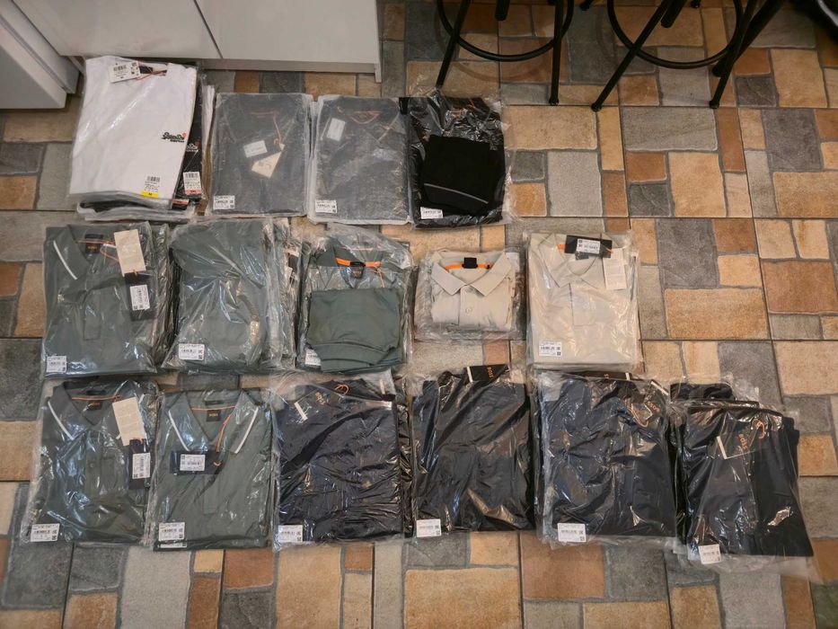 Ciuchy Hugo Boss i SuperDry (Koszulki, POLO, Bluzy) -Sztuki lub całość