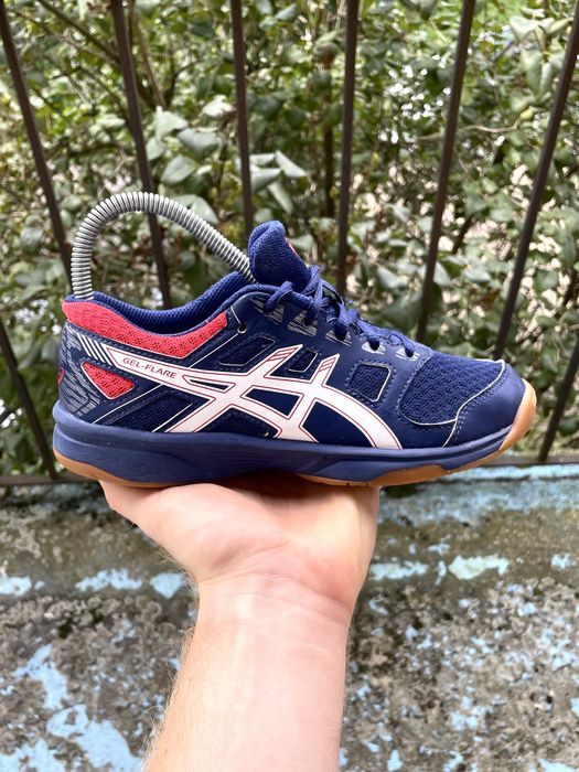Dziecięce / damskie buty halowe sportowe Asics Gel-Upcourt r. 35 niebieskie