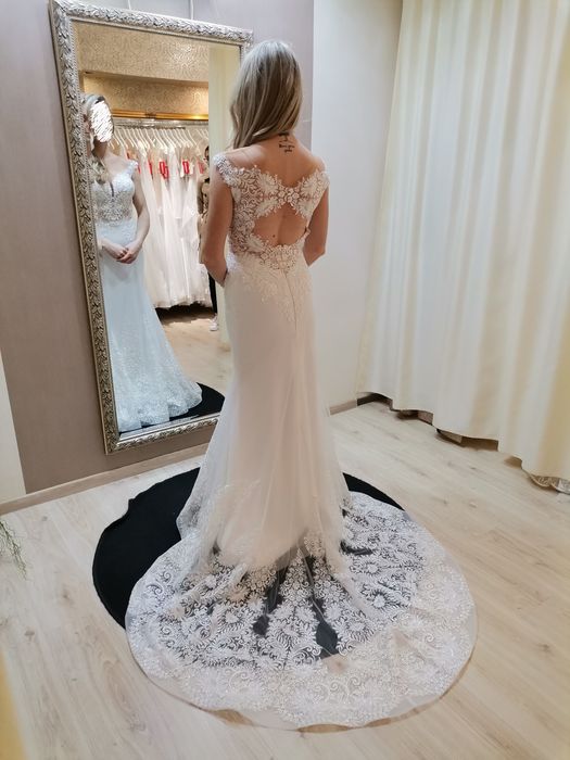 Suknia ślubna rozmiar 36 Rybka Eva Hudy