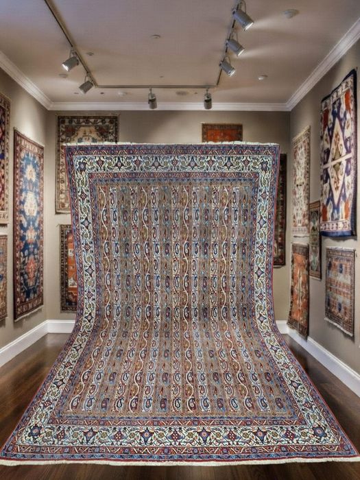 Qom Persja Szal - Pałacowe rękodzieło z Iranu  Dywan perski  215x330cm