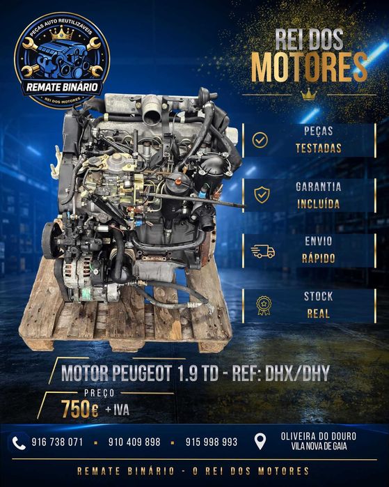 Motor PEUGEOT 1.9 TD DHX/DHY