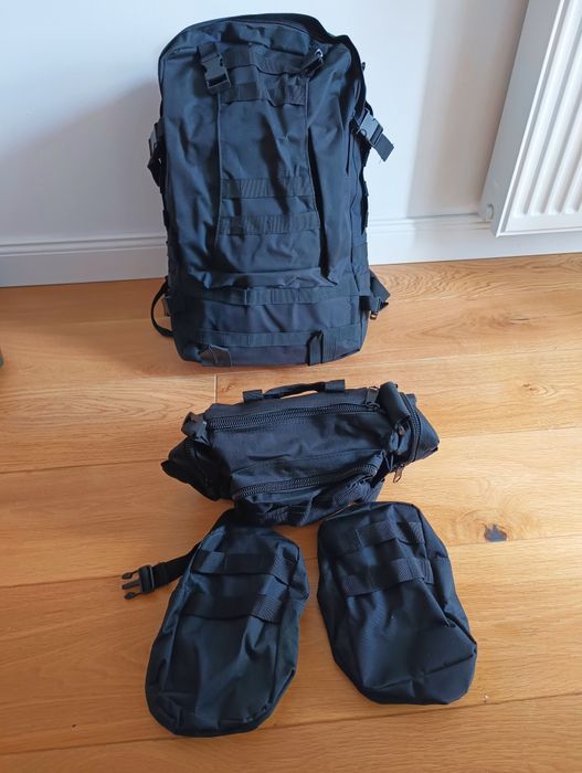 Plecak Taktyczny, 60L Turystyczny, Torba, Nerka, sportowy, saszetka