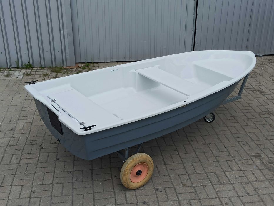 Łódka wędkarska, motorowo-wiosłowa AGATA 310, dwupłaszczowa, POLMIR