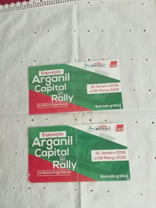 Bilhetes Exposição Rally de Arganil 2016