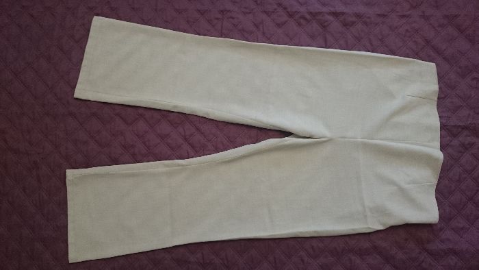 jasne beżowe spodnie ciążowe 42/44