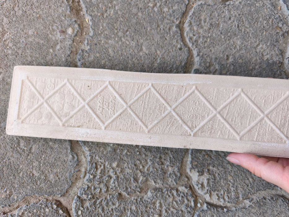 Azulejo "EcoCeramic" 7,5x30 Branco Brilhante Efeito Rústico – Novo