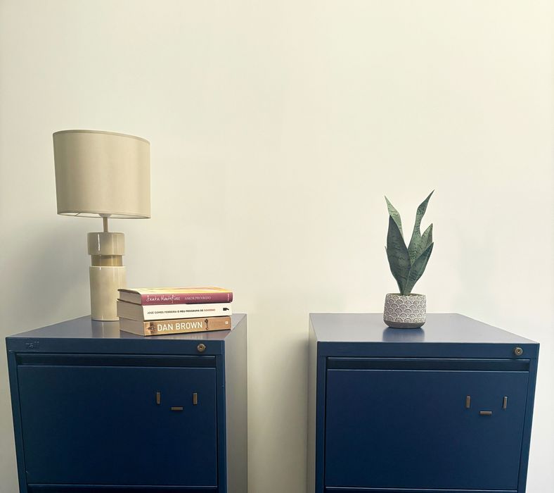 2 Armários de arquivo metal 4 gavetas - para escritório ou arrumação