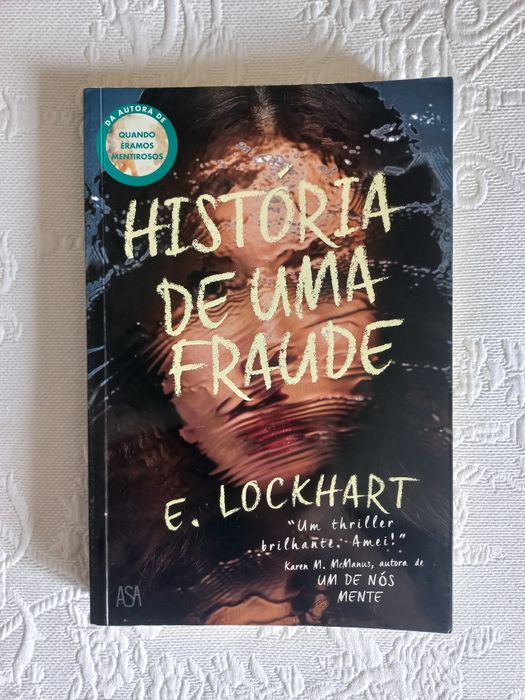 Livro de suspense "História de uma fraude", E. Lockhart