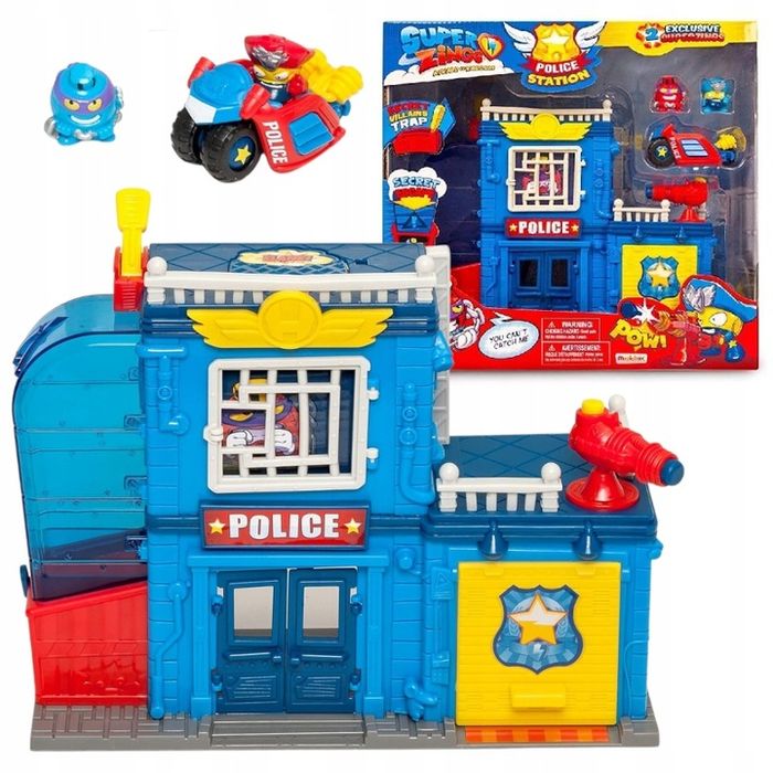 Super Zings Posterunek Policji +2 Figurki + Pojazd