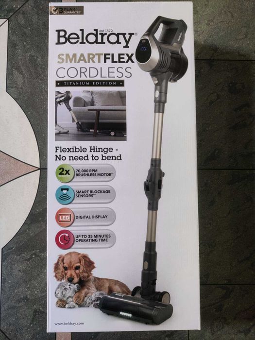 Beldray Titanium Smartflex odkurzacz bezprzewodowy ruchomy zawias LED
