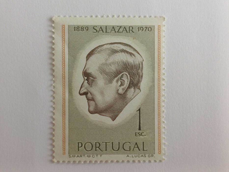 Filatelia - Portugal - Presidente Salazar, 1$00, 1971