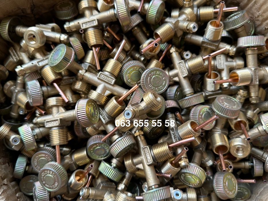 Кран/вентиль для туристических газовых баллонов с трубочкой ОПТ