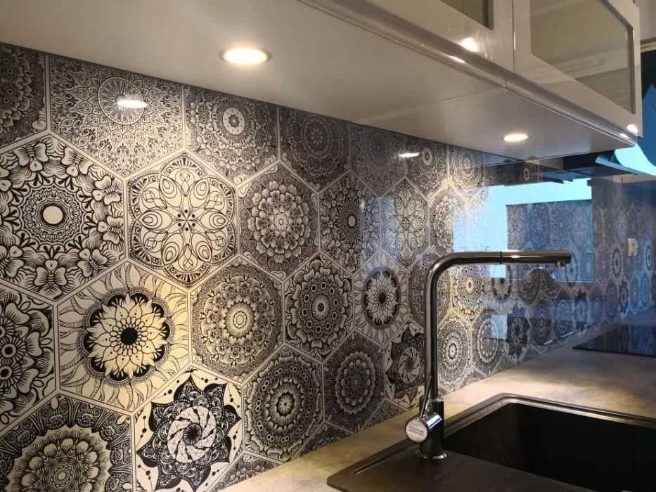 Panel szklany UV dekor do kuchni szkło panele szklane Grafika Lacobel