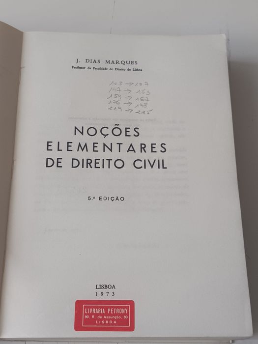 Noções elementares de direito civil